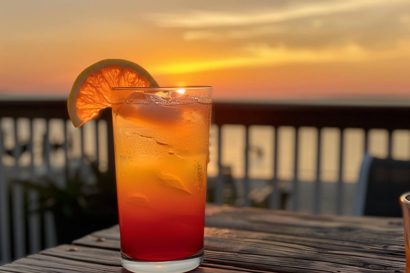 Long Island Sunset Cocktail