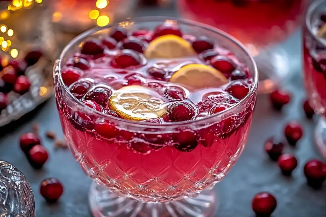 The Sparkling Cranberry Punch is a delightful and refreshing drink that's perfect for parties or family gatherings. With its vibrant cranberry flavor and fizzy kick, this punch is sure to be a hit with everyone!