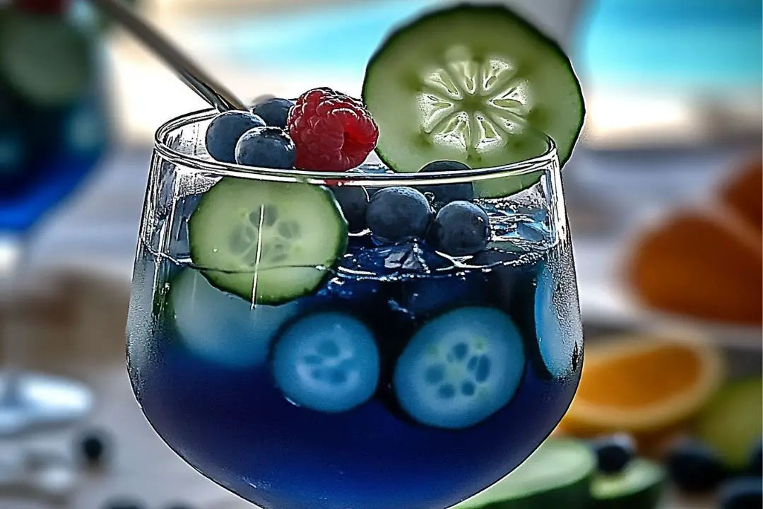 This refreshing martini blends the crisp, clean flavors of cucumber and blueberry with Tito's Handmade Vodka for a unique and delightful cocktail. A perfect drink for warm-weather gatherings or when you're in the mood for something light and fresh!