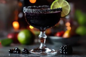 The Black Magic Margarita is a spellbinding twist on the classic margarita that’s sure to enchant your taste buds. This cocktail features a mysterious black hue from black vodka, creating a striking visual that’s perfect for Halloween or any festive gathering. The combination of tangy lime juice, sweet agave nectar, and the bold flavor of black vodka makes this drink both refreshing and intriguing. Get ready to impress your guests with this magical concoction!