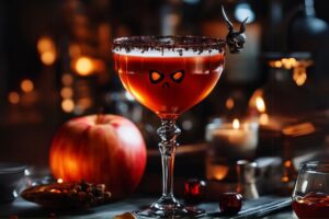 This spooky Poison Apple Martini is a deliciously eerie cocktail made with apple flavors and a hint of pomegranate. It's the perfect drink to serve at a Halloween party or a themed get-together. The striking red color and sweet-tart taste will have everyone enchanted!