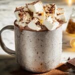 Spiked Hot Chocolate is a cozy, indulgent treat perfect for warming up on chilly nights. This rich and creamy hot chocolate is elevated with a splash of your favorite spirit, adding a grown-up twist to a classic winter favorite. Whether you're curled up by the fire or hosting a holiday gathering, this spiked version is sure to be a hit!