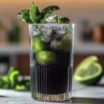 The Black Mojito is a dark, mysterious twist on the classic mojito, blending the refreshing flavors of mint and lime with the bold depth of black rum or activated charcoal for a striking look. This cocktail is perfect for those who love a dramatic presentation while enjoying a refreshing drink with a kick of bold flavors.