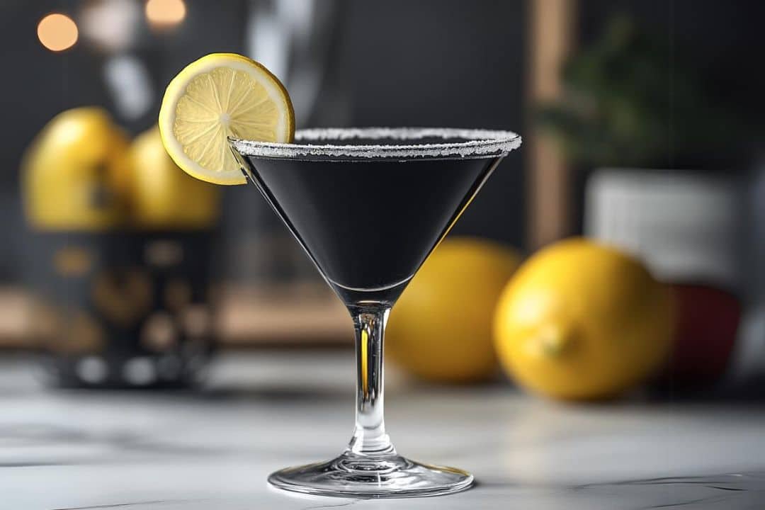 The Black Lemon Drop Martini is a dark, sophisticated twist on the classic Lemon Drop. With its striking black hue and tangy citrus flavors, this cocktail is perfect for Halloween parties or whenever you want to impress with a bold, dramatic drink. The addition of black vodka makes it both visually stunning and deliciously refreshing.