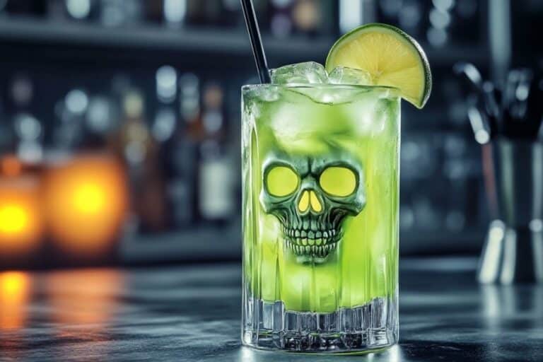 The Nuclear Zombie is a fiery, intense twist on the classic Zombie cocktail, known for its high-proof rum and bold, tropical flavors. This potent drink is perfect for thrill-seekers, blending multiple types of rum with fresh fruit juices and a hint of spice. Beware: this cocktail is powerful and best enjoyed slowly!