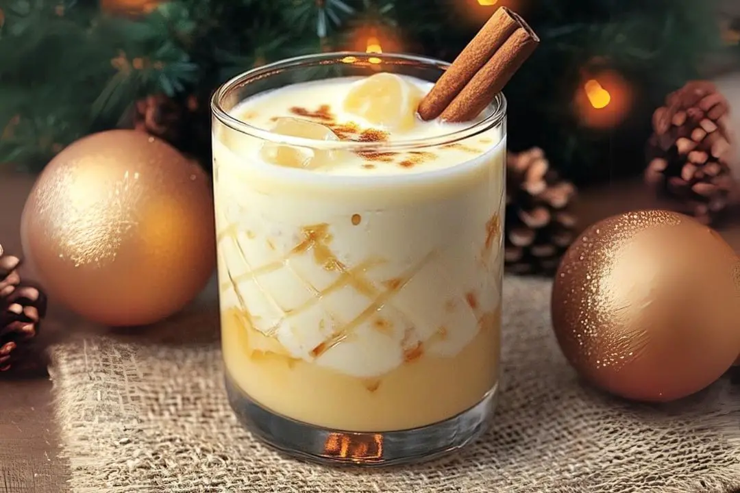 The Amaretto Eggnog Cocktail is a rich and creamy holiday drink that blends the warm flavors of amaretto with classic eggnog. The sweet almond notes of the amaretto perfectly complement the nutmeg and vanilla flavors of the eggnog, creating a smooth and comforting cocktail that’s ideal for cozying up during the holiday season. Whether you’re hosting a party or just enjoying a quiet night by the fire, this festive drink is sure to be a hit.