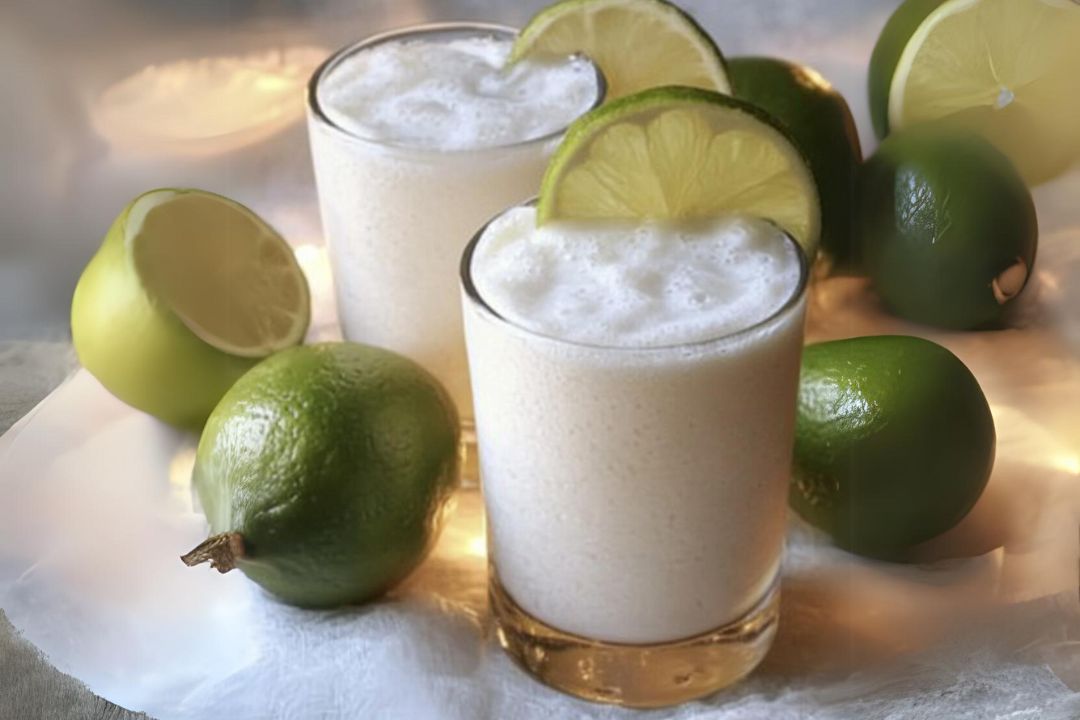 A tropical, creamy blend that's popular in Colombia, this drink combines the tartness of fresh lime juice with the rich smoothness of coconut cream. It's like a vacation in a glass, offering a perfect balance of citrus and coconut flavors with a luxuriously smooth texture.