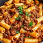 Beef Pasta in Tomato Sauce