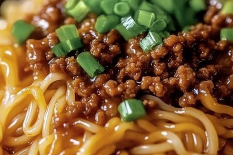 Mongolian Ground Beef Noodles