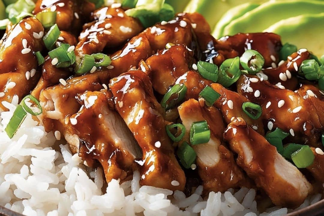 Sticky Chicken Rice Bowls