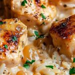 One-Pan Creamy Parmesan Chicken & Rice