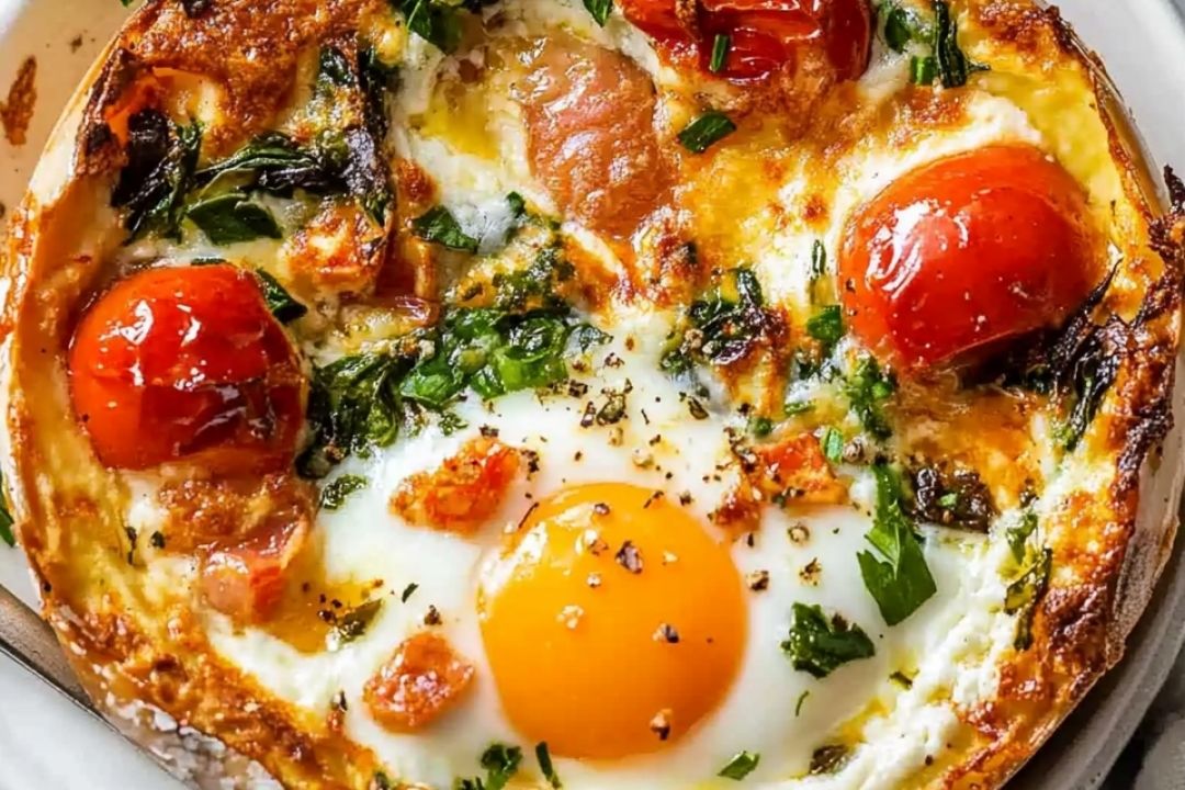 Mediterranean Baked Feta Eggs