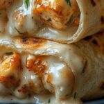 Cheesy Garlic Chicken Wraps