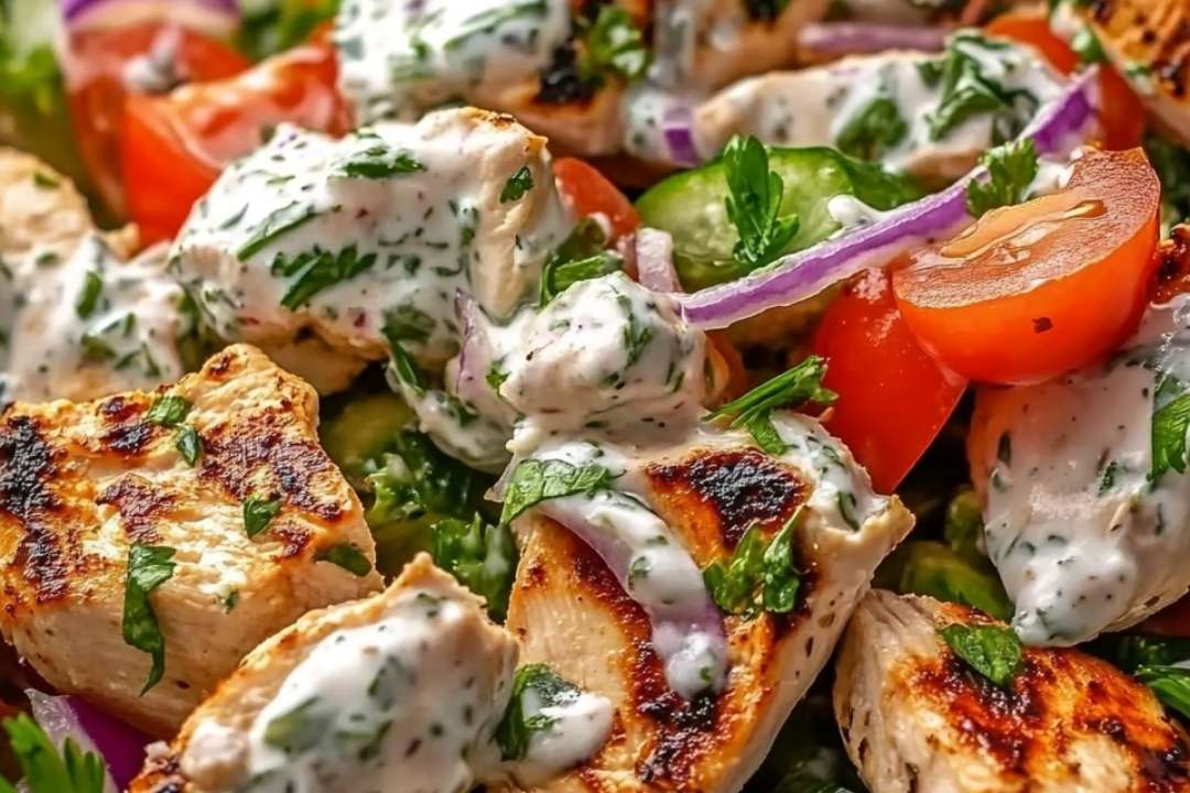 Mediterranean Delight: Tzatziki Chicken Salad