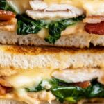 Turkey Melt with Cheddar, Spinach, and Bacon