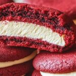 These cream cheese-filled red velvet cookies are the perfect treat for anyone who loves a sweet, indulgent dessert. With their soft, chewy texture and a surprise center of tangy cream cheese, these cookies are the ultimate comfort food. The red velvet flavor adds a rich, slightly cocoa-like taste, while the cream cheese filling gives each bite a burst of creamy goodness. They’re the perfect balance of sweet and tangy, making them a showstopper for any occasion!