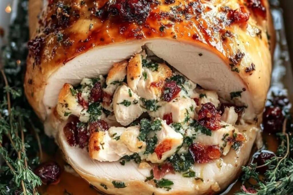 Best Christmas Stuffed Turkey Breast