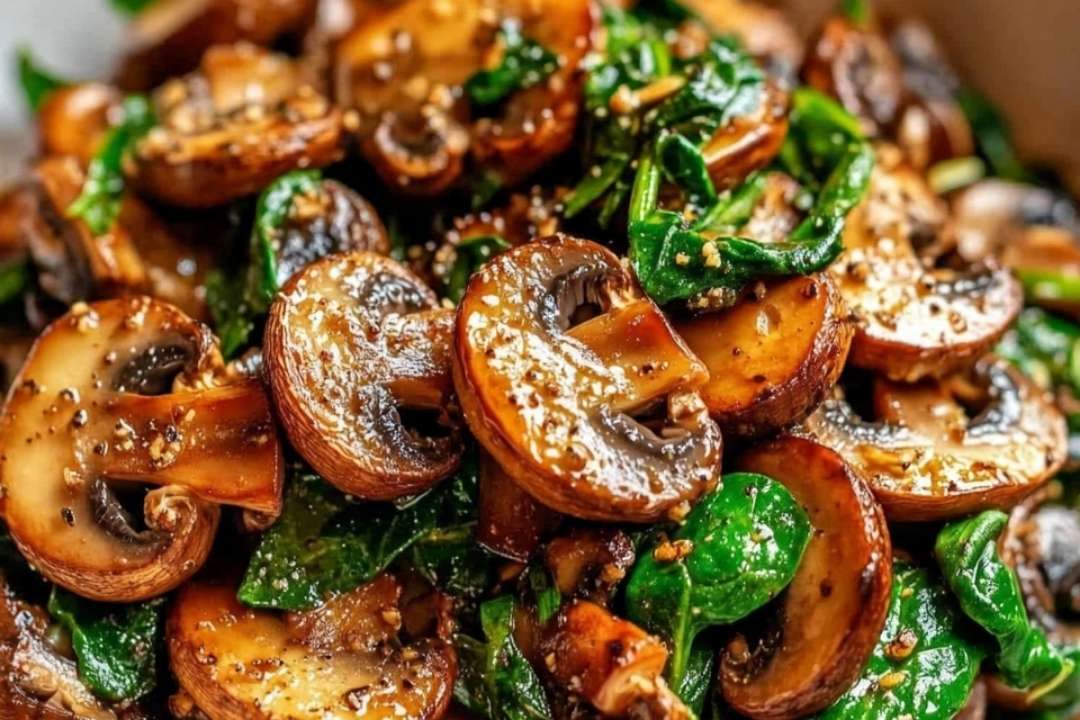 Easy Sautéed Mushrooms with Spinach