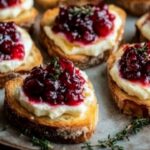 Cranberry and Brie Crostini