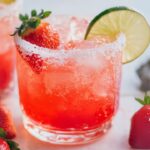 Strawberry Lime Mocktail Margarita