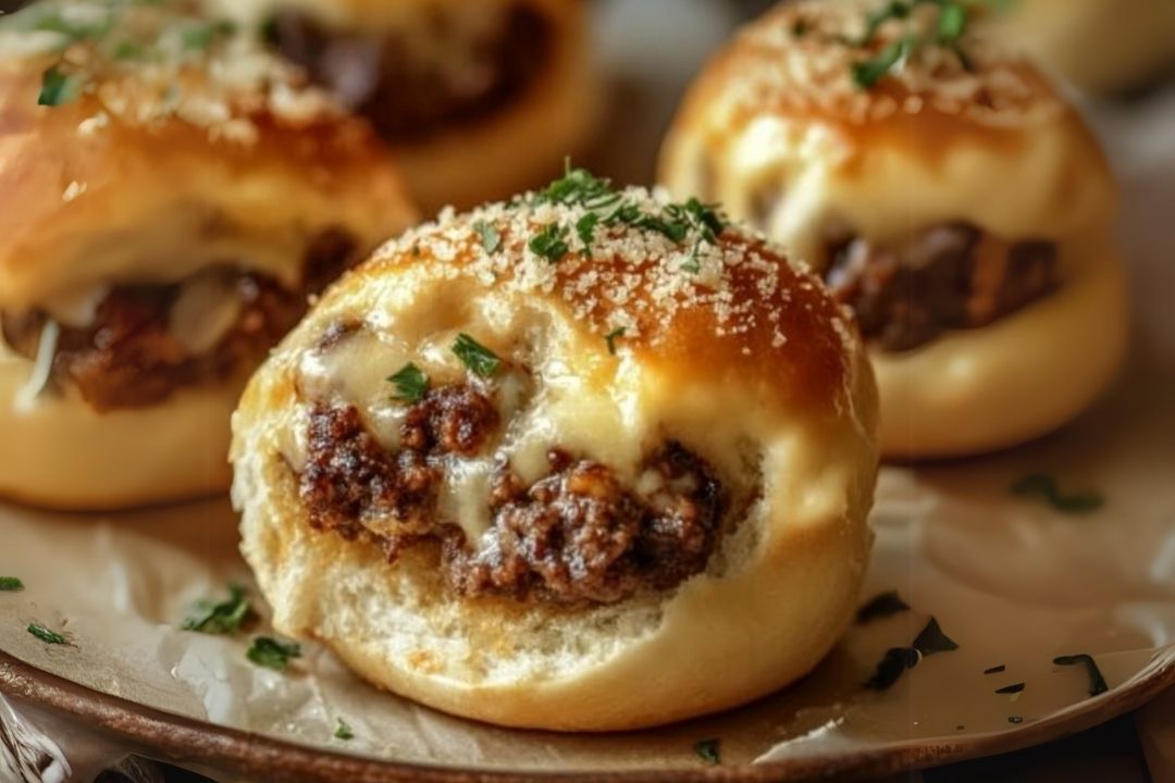 If you’re looking for a fun and indulgent appetizer, these Garlic Parmesan Cheeseburger Bombs are the answer! Imagine bite-sized, dough-wrapped cheeseburgers filled with savory beef, melty cheese, and seasoned with garlic and Parmesan. Perfect for game nights, parties, or a quick snack, these cheeseburger bombs will become a crowd favorite in no time.