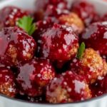 These Christmas cranberry meatballs are the ultimate holiday appetizer! Juicy, tender meatballs are coated in a sweet and tangy cranberry glaze that’s bursting with festive flavors. Whether you’re hosting a party or cozying up with family, this dish is guaranteed to be a hit.