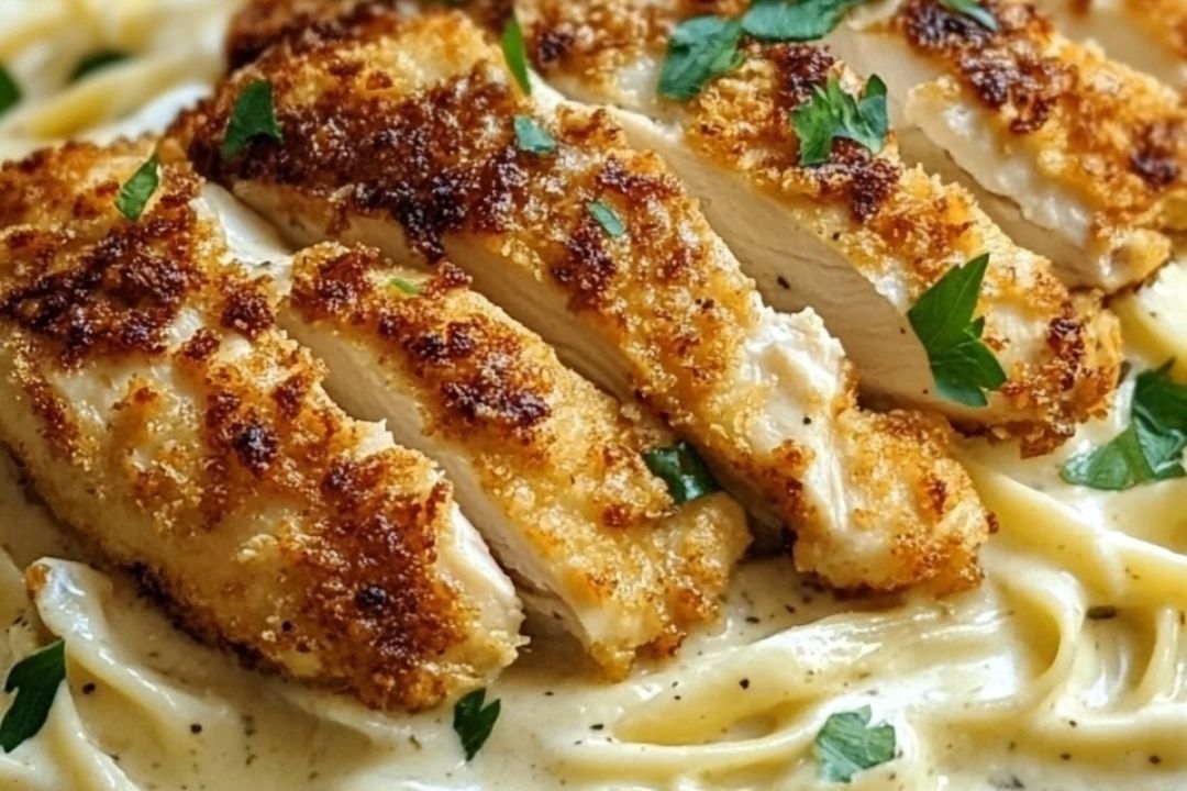 Crispy Chicken Meets Creamy Alfredo