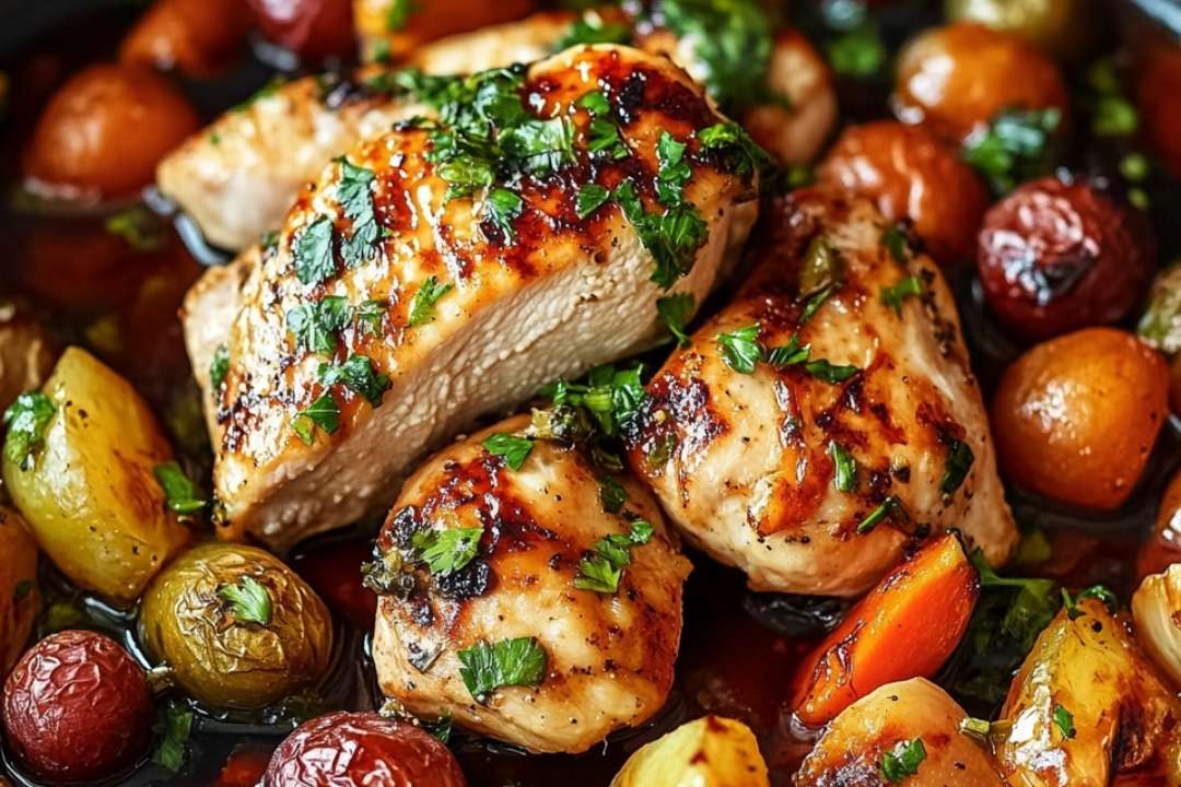 If you’re searching for a simple, flavorful, and healthy dinner option, look no further! This One Pan Balsamic Chicken and Veggies recipe is a lifesaver for busy nights when you want something hearty but don’t want to spend hours in the kitchen.