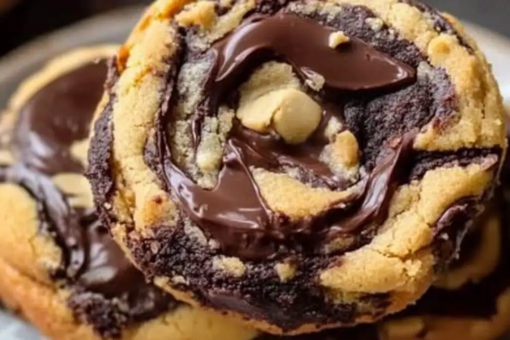 BEST RECIPE for Peanut Butter Brownie Swirl Cookies