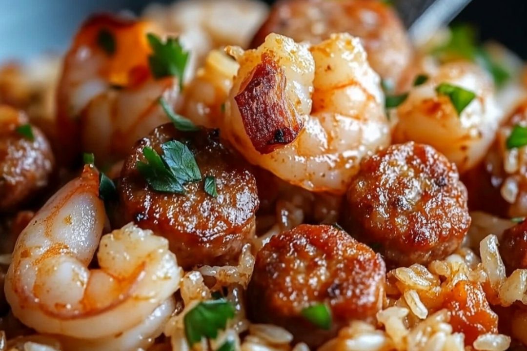 Shrimp and Sausage Dirty Rice