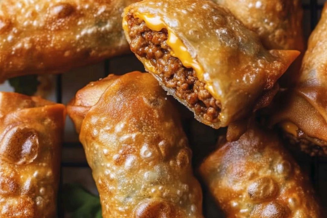 Cheeseburger Egg Roll