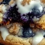 A soft, buttery cookie meets the classic flavor of a blueberry muffin, topped with a crumbly streusel that makes each bite irresistible!