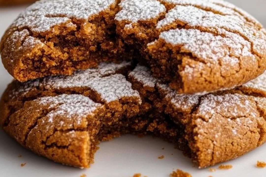 Gingerbread Crinkle Cookies