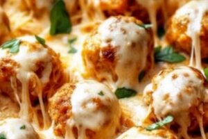 Baked Chicken Ricotta Meatballs