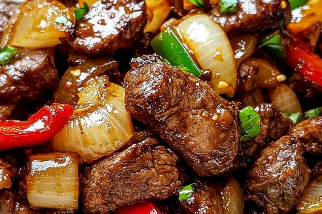 Pepper Steak with Bell Peppers and Onion