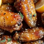 Lemon Pepper Wings with Honey