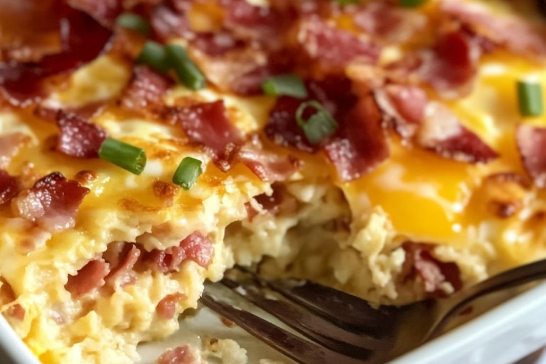 Easy Bacon, Egg, and Hashbrown Casserole