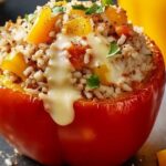 Flavor-Packed Stuffed Bell Peppers with Rice and Cheese