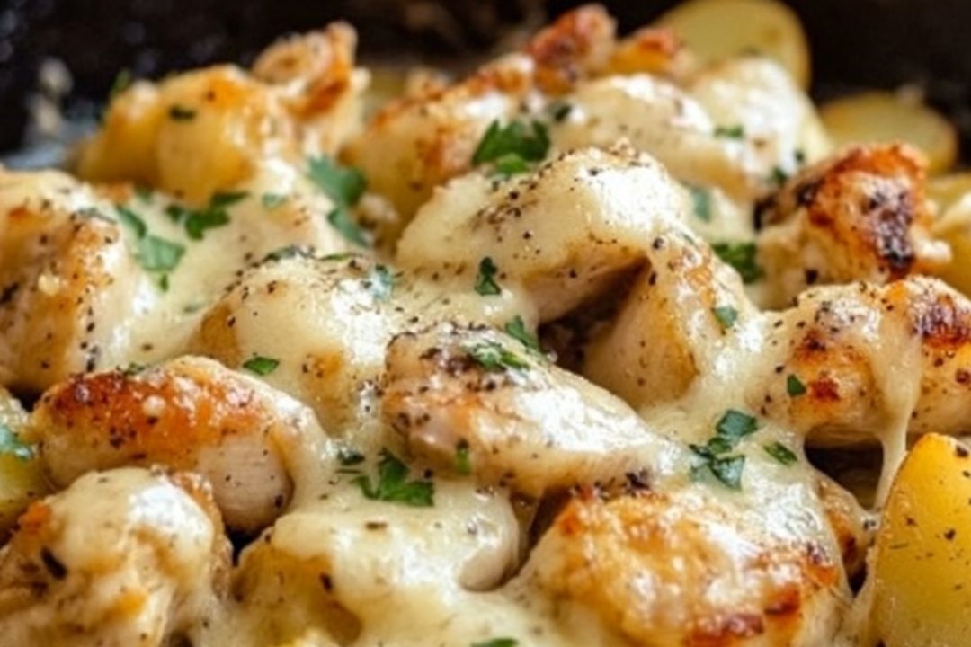 Crockpot Garlic Parmesan Chicken and Potatoes for Busy Weeknights