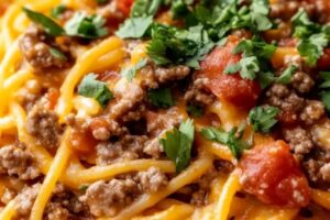 CrockPot Taco Spaghetti