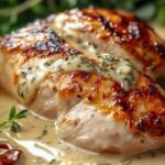 Chicken with Boursin Sauce with Garlic and Fine Herbs