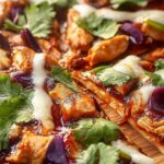 If you’re a fan of bold flavors and easy weeknight dinners, this BBQ Chicken Pizza with Fresh Cilantro is a must-try. With tender chicken, tangy barbecue sauce, melty cheese, and the fresh pop of cilantro, it’s a crowd-pleaser that comes together in no time. Perfect for pizza night or any time you’re craving something deliciously different.