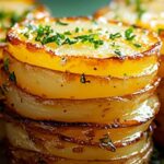 Crispy and Cheesy Potato Stacks