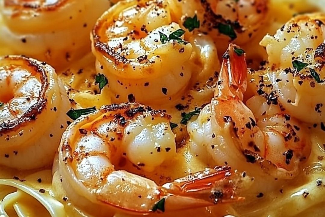 Creamy Mozzarella Shrimp Pasta