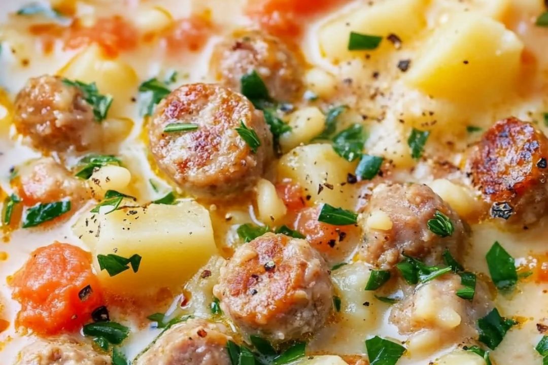 This comforting and hearty soup is a perfect blend of savory Italian sausage, tender potatoes, and a creamy broth that feels like a warm hug in every bite. It's a satisfying one-pot meal that’s ideal for chilly evenings or any time you crave a cozy, delicious bowl of soup.