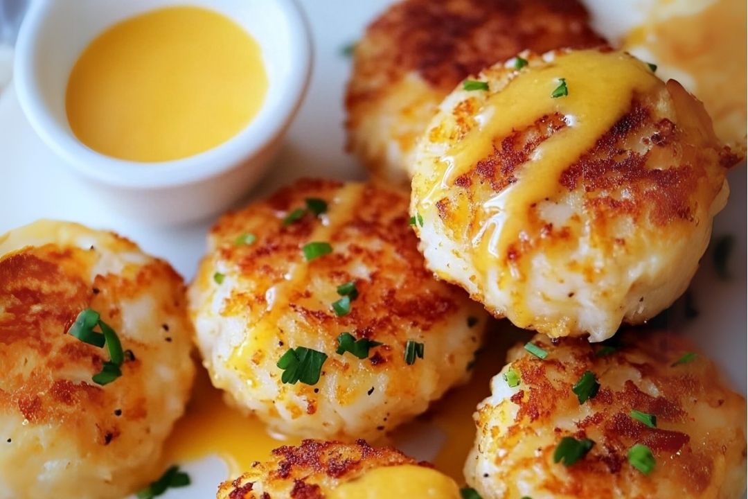 These crab cakes bring together everything you love about a seafood classic with a little extra magic. Flaky crab meat, warm Cheddar Bay biscuit flavors, and a buttery lemon drizzle that ties it all together. They're crispy on the outside, tender on the inside, and impossible to resist.