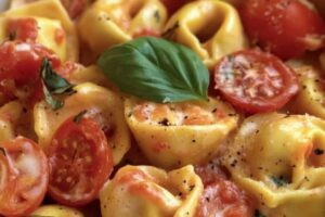 Creamy Tortellini with Tomatoes