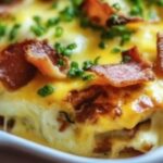 Imagine enjoying all the rich, indulgent flavors of classic Eggs Benedict—without the hassle of poaching eggs or making individual servings. This Eggs Benedict Casserole is a total game changer! With layers of buttery English muffins, savory Canadian bacon, and creamy hollandaise sauce baked into a perfect casserole, it’s breakfast (or brunch) perfection. It’s easy to prep ahead, feeds a crowd, and will have everyone asking for seconds.