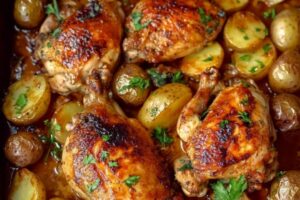 One Pan Chicken and Potatoes