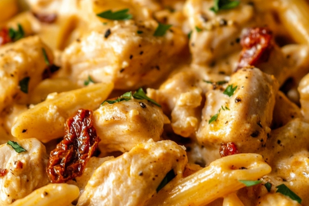 Craving a dish that’s creamy, spicy, and packed with flavor? Look no further than Spicy Chicken Creamy Pasta with Sun-Dried Tomatoes! This dish has everything you want—tender chicken, creamy sauce, a kick of heat, and the irresistible depth of sun-dried tomatoes. It’s a perfect balance of creamy and spicy, with an added richness from the tomatoes. Whether it’s a weeknight dinner or a special treat, this pasta will have everyone asking for seconds.